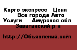 Карго экспресс › Цена ­ 100 - Все города Авто » Услуги   . Амурская обл.,Завитинский р-н